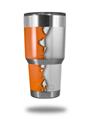 WraptorSkinz Skin Wrap compatible with RTIC 30oz ORIGINAL 2017 AND OLDER Tumblers Ripped Colors Orange White (TUMBLER NOT INCLUDED)