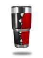 WraptorSkinz Skin Wrap compatible with RTIC 30oz ORIGINAL 2017 AND OLDER Tumblers Ripped Colors Black Red (TUMBLER NOT INCLUDED)