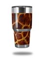 WraptorSkinz Skin Wrap compatible with RTIC 30oz ORIGINAL 2017 AND OLDER Tumblers Fractal Fur Giraffe (TUMBLER NOT INCLUDED)