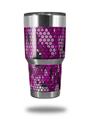 WraptorSkinz Skin Wrap compatible with RTIC 30oz ORIGINAL 2017 AND OLDER Tumblers HEX Mesh Camo 01 Pink (TUMBLER NOT INCLUDED)