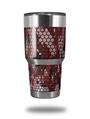WraptorSkinz Skin Wrap compatible with RTIC 30oz ORIGINAL 2017 AND OLDER Tumblers HEX Mesh Camo 01 Red (TUMBLER NOT INCLUDED)