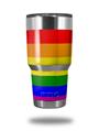 WraptorSkinz Skin Wrap compatible with RTIC 30oz ORIGINAL 2017 AND OLDER Tumblers Rainbow Stripes (TUMBLER NOT INCLUDED)