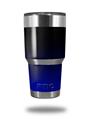 WraptorSkinz Skin Wrap compatible with RTIC 30oz ORIGINAL 2017 AND OLDER Tumblers Smooth Fades Blue Black (TUMBLER NOT INCLUDED)