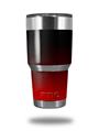 WraptorSkinz Skin Wrap compatible with RTIC 30oz ORIGINAL 2017 AND OLDER Tumblers Smooth Fades Red Black (TUMBLER NOT INCLUDED)