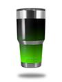 WraptorSkinz Skin Wrap compatible with RTIC 30oz ORIGINAL 2017 AND OLDER Tumblers Smooth Fades Green Black (TUMBLER NOT INCLUDED)
