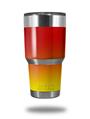 WraptorSkinz Skin Wrap compatible with RTIC 30oz ORIGINAL 2017 AND OLDER Tumblers Smooth Fades Yellow Red (TUMBLER NOT INCLUDED)