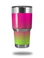 WraptorSkinz Skin Wrap compatible with RTIC 30oz ORIGINAL 2017 AND OLDER Tumblers Smooth Fades Neon Green Hot Pink (TUMBLER NOT INCLUDED)