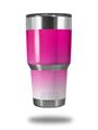 WraptorSkinz Skin Wrap compatible with RTIC 30oz ORIGINAL 2017 AND OLDER Tumblers Smooth Fades White Hot Pink (TUMBLER NOT INCLUDED)
