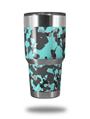 WraptorSkinz Skin Wrap compatible with RTIC 30oz ORIGINAL 2017 AND OLDER Tumblers WraptorCamo Old School Camouflage Camo Neon Teal (TUMBLER NOT INCLUDED)