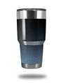 WraptorSkinz Skin Wrap compatible with RTIC 30oz ORIGINAL 2017 AND OLDER Tumblers Smooth Fades Blue Dust Black (TUMBLER NOT INCLUDED)