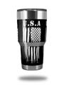 WraptorSkinz Skin Wrap compatible with RTIC 30oz ORIGINAL 2017 AND OLDER Tumblers RTIC 30oz Brushed USA American Flag U.S.A. (TUMBLER NOT INCLUDED)