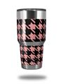 WraptorSkinz Skin Wrap compatible with RTIC 30oz ORIGINAL 2017 AND OLDER Tumblers Houndstooth Pink on Black (TUMBLER NOT INCLUDED)