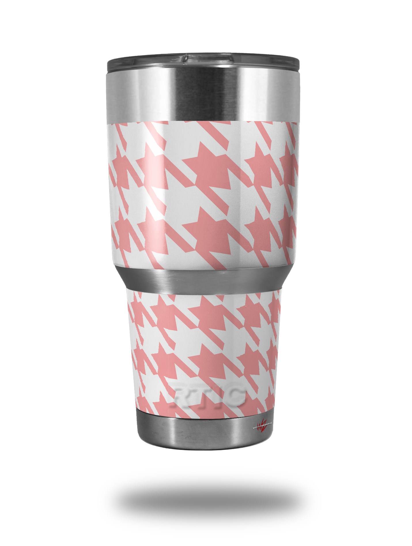 RTIC Tumbler 30oz (Original) Skin Wraps Houndstooth Pink | WraptorSkinz