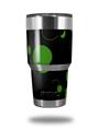 WraptorSkinz Skin Wrap compatible with RTIC 30oz ORIGINAL 2017 AND OLDER Tumblers Lots of Dots Green on Black (TUMBLER NOT INCLUDED)