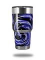 WraptorSkinz Skin Wrap compatible with RTIC 30oz ORIGINAL 2017 AND OLDER Tumblers Alecias Swirl 02 Blue (TUMBLER NOT INCLUDED)