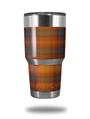 WraptorSkinz Skin Wrap compatible with RTIC 30oz ORIGINAL 2017 AND OLDER Tumblers Plaid Pumpkin Orange (TUMBLER NOT INCLUDED)