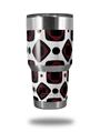 WraptorSkinz Skin Wrap compatible with RTIC 30oz ORIGINAL 2017 AND OLDER Tumblers Red And Black Squared (TUMBLER NOT INCLUDED)